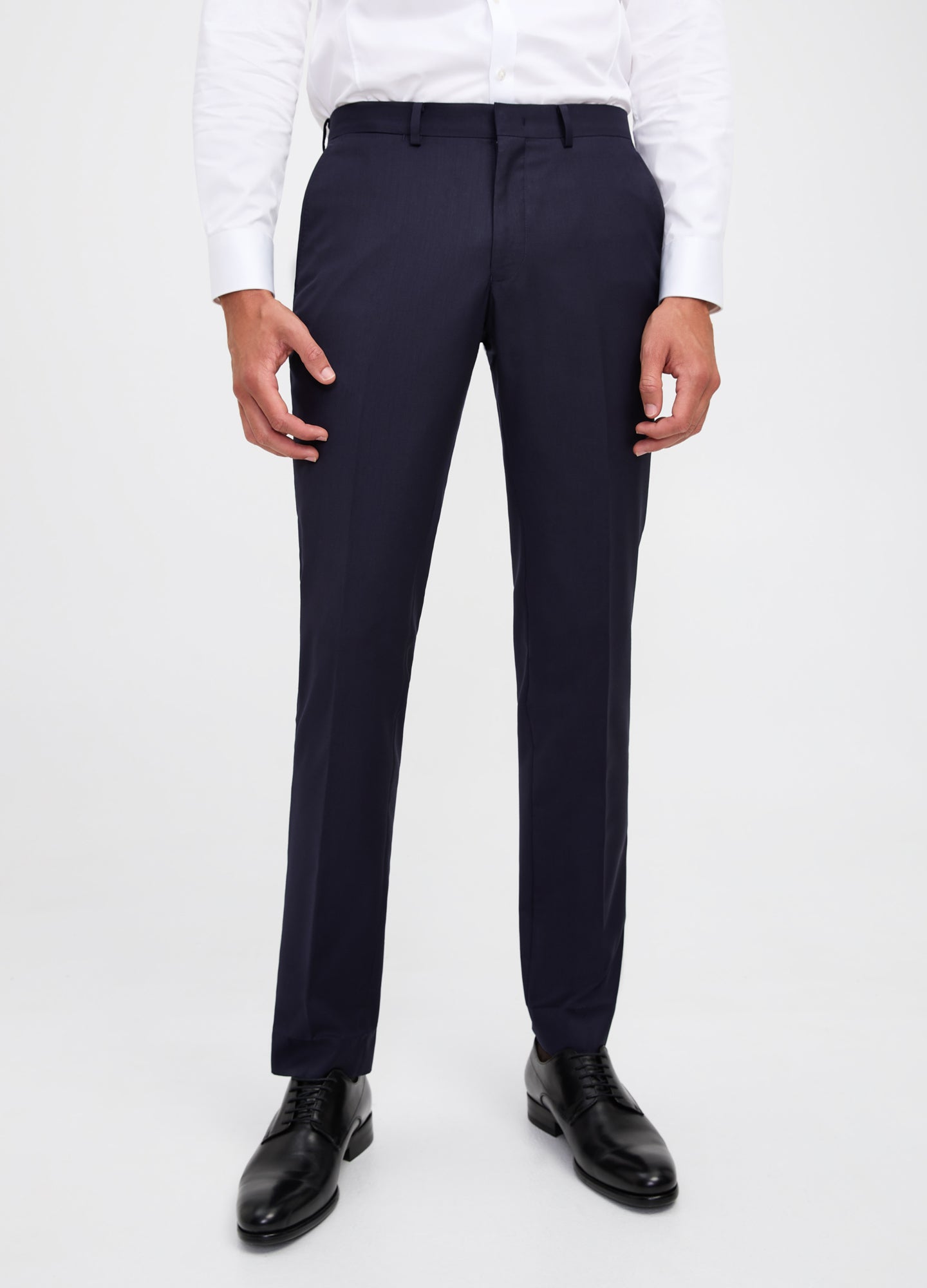 Super Slim Phoenix Formal Grey Textured Trouser - Mace